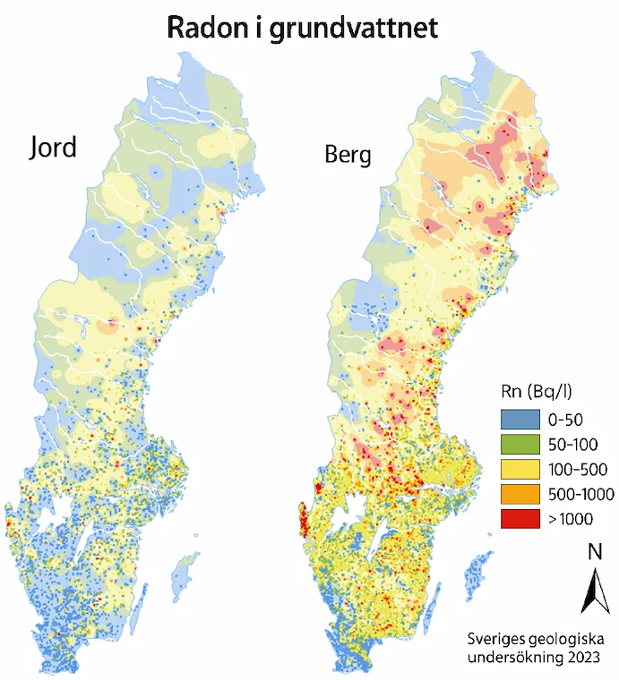 Radon i grundvatten är ett alltmer uppmärksammat problem.
